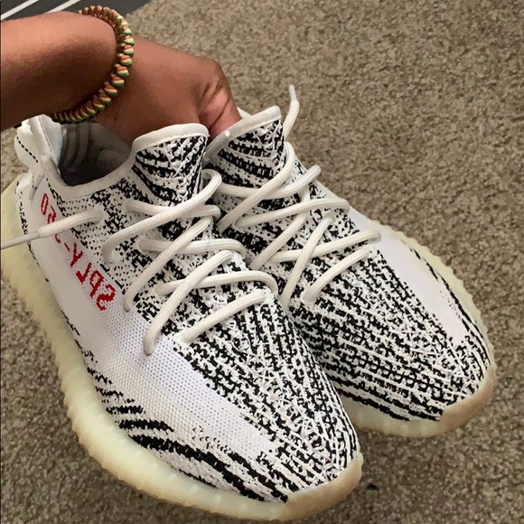 OKI NI YEEZY BOOST 350 V2 Zebra enter the draw Milled